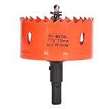 [Utilisation polyvalente]: Idéal pour couper des trous propres, lisses et précis en métal doux, en bois, en panneau en PVC et en plastique.