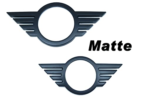 Image of Metal Front&Rear Matte Black Emblem Badge Cover for 18+ F55 F56 F57
