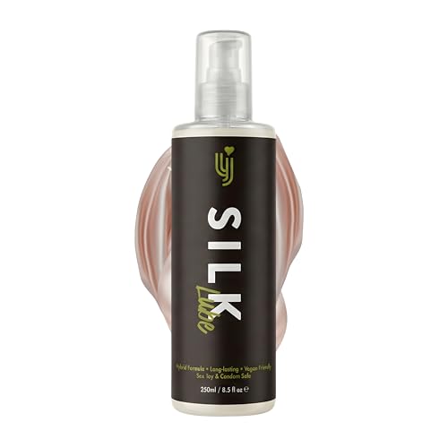 Loving Joy Lubrificante Intimo Silk Hybrid 250ml – Gel Lubrificante a Base di Silicone e Acqua, Senza Parabeni, Vegan, Lunga Durata, Ultra Setoso