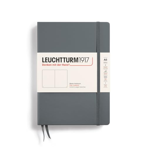 Image of Leuchtturm Medium Hardcover Plain Anthracite