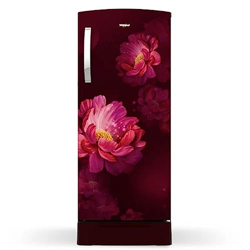 Image of Whirlpool 192 L 4 Star Inverter Direct-Cool Single Door Refrigerator (215 IMPRO ROY 4S Inv Wine Peony-Z, Base Stand with Drawer, 2023 Model)