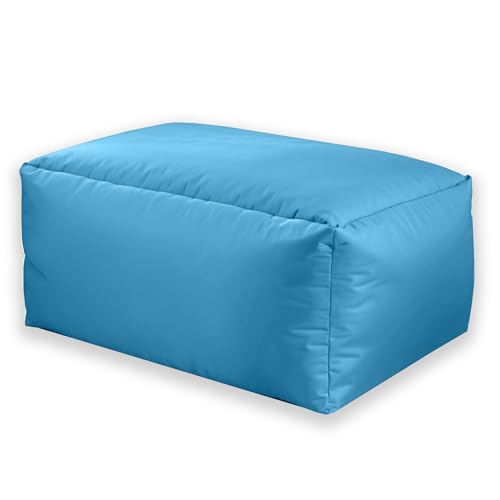 Kosiproducts Beanbag Ottoman Footstool Rectangle Pouf Chair Pouffe Water Resistant 100% soft...