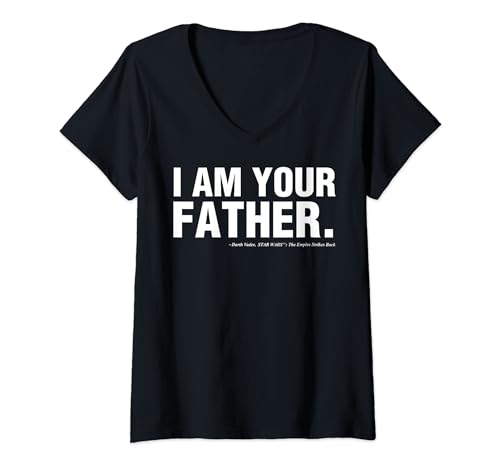 T-shirt Star Wars Femme Message Complice Fête des Pères Col V Confortable