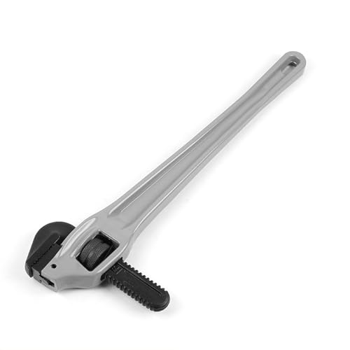 Topiky Aluminum Offset Pipe Wrench, 18 Inch, Adjustable, Professional Grade, Grey, 18 Inch 85mm Opening