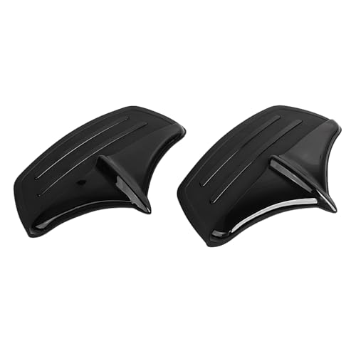 Image of Black Rear Fender Mud Flaps Edge Tip Accents Trim for Harley Tri-Glide Ultra Classics FLHTCUTG 2011-2023 and FLHXXX Street Glide Trikes 2011