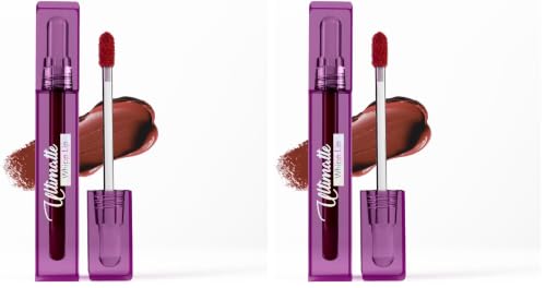 Image of Blue Heaven Ultimatte Whipp Lip Liquid Lipstick Waterproof Infused with Cocoa Butter & Rosehip Oil | Hydrating | Airy Mousse Texture | Soft Matte Finish | Intensely Pigmented | Seriously Brown | 3 ML