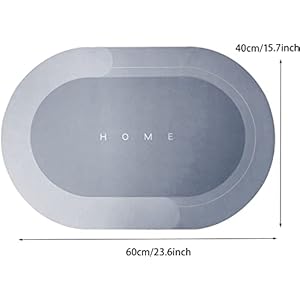 Fezora® Soft Silicone Bathroom Mat Diatomite Door Mat Anti Slip Bath Mat Quick Drying Absorbent Mat for Home and Kitchen (40 x 60 cm) - Color as per Availability (1) Fezora® Soft Silicone Bathroom Mat Diatomite Door Mat Anti Slip Bath Mat Quick Drying Absorbent Mat for Home and Kitchen (40 x 60 cm) - Color as per Availability (1)