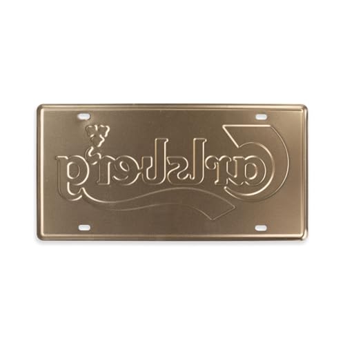 Image of Decorative Retro Metal Signs Wall Plate - 12x8 Inch (Carlburg) | Weatherproof Vintage Metal Sign Plate for Cafe, Home, Bar, Garage | Decorative Wall Hanging Sign Board