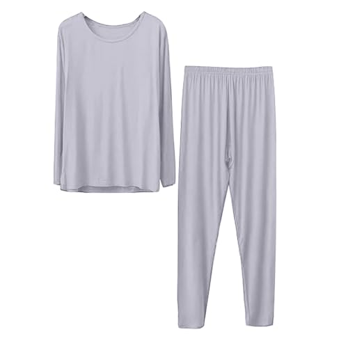 Bajo ropa térmica para mujer funcional, conjunto de esquí para mujer, antibacterianos para ropa caliente, para mujer, flexible, transpirable, conjunto de esquí, para mujer, para otoño e invierno, gris