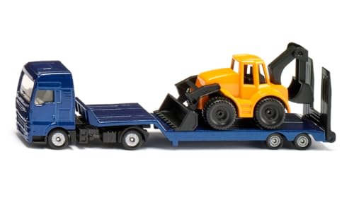 Camion Man remorque surbaissée chargeuse-pelleteuse SIKU 1761 coffret jouet métal