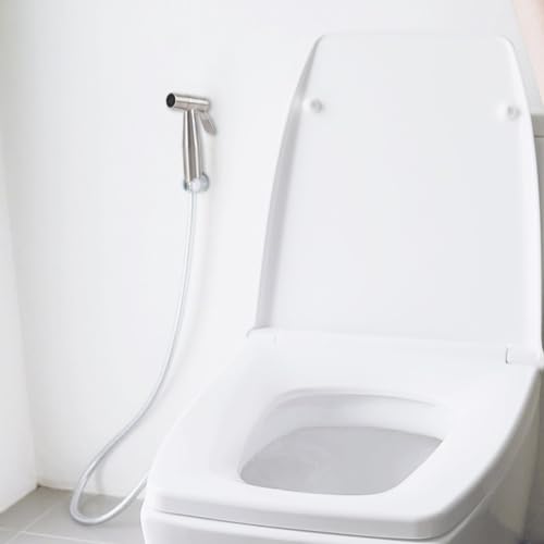 Hand Held Bidet Sprayer Head Stainless Steel Tap Spray Faucet for Toilet Shower Bathroom Douche Hygiene Cloth Diaper Cleaning (Sprayer Head Only)