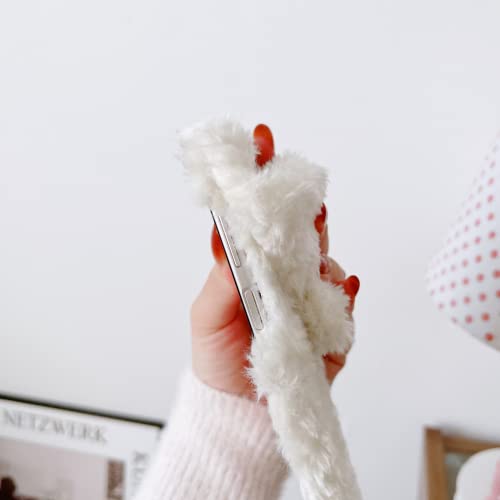 ZiEuooo Capa de telefone de PC dobrável de cachorro de pelúcia fofo criativo da moda para Samsung Ga