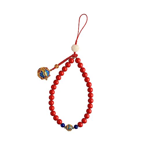 Cordón para teléfono de chino cuerda decorativa de 8mm rojo vintage de móvil