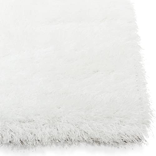 Tapete Well Woven Kuki Shag Blanco Ultra Suave 160x221 cm miniatura 5