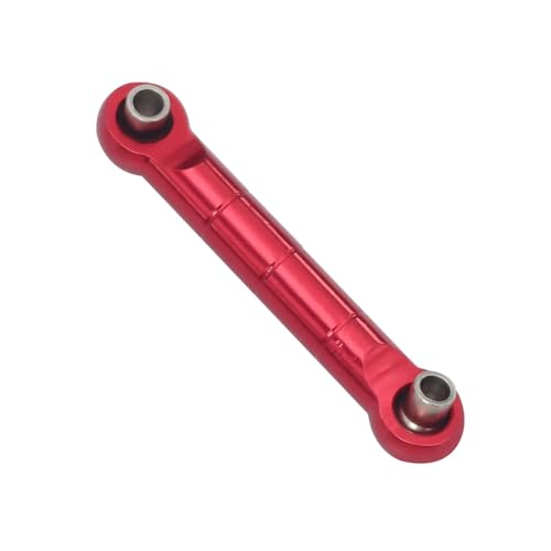 Rc Special Connecting Rod for MJX for Hyper Go 14209 14210 H14BM 1/14 CNC Aluminum Metal Connecting Rod Steering Link RC Car Parts and Accessories Upgrade Replacement Use(Red)