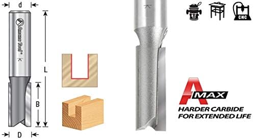 Image of Amana Tool - 45419 Carbide Tipped Straight Plunge High Production 1 /2 Dia x 3 /4 x 1 /2 inch