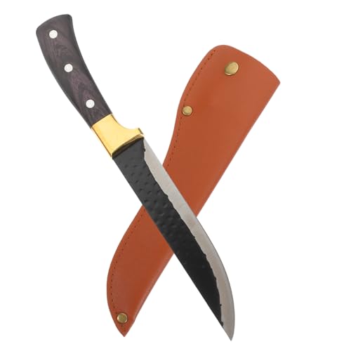 JECOMPRIS Cuchillos de Cocina Profesionales de Acero Inoxidable Cortador de Fiambre Multifuncional con Mango Ergonómico Cómodo para Chefs Casa y Uso Picnic