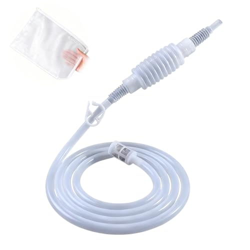 Sifón para Cerveza y Vino, 3 piezas, tubos de filtro de sifón manual para hacer vino, manguera de sifón, juego de filtro elevador de vino, con Abrazadera de Parada de Agua, Tubo de Silicona de 1,6m
