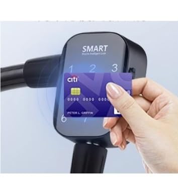 cerraduras digital Candado con huella dactilar for bicicleta, bloqueo con contraseña, candado inteligente con huella dactilar for bicicleta, antirrobo y antipalanca eléctrico