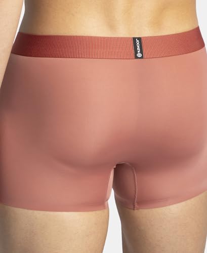 Image of Jockey IC44 Men's Tactouch Microfiber Elastane Stretch Seamfree Bonding Solid Trunk with Internal Breathable Mesh Terracotta L