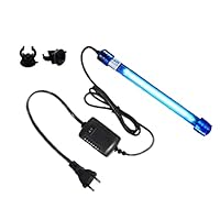 OsAtNb Aquarien UV Licht Wasserklärer Algen klar grün sauber Zuhause UV Sterilisator Lampe Küche UV Sterilisationslampe Hundehütte Bakterien-Killer UV Lampe für Filtertank Teich Schwimmbecken