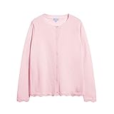Kids Girls Crewneck Cardigan Long Sleeve Button Uniform Sweater Cute Warm Knit Sweaters Coat 3-12 Ye