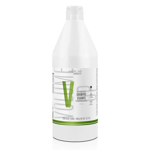 SALERM - Champú Volumen - Hair Lab - 1200 ml - con Cafeína Energizante - para Cabellos Finos y sin Volumen - Aporta Cuerpo y Textura al Cabello - Limpieza Suave - sin Parabenos
