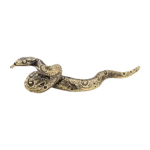 Statue de serpent en laiton de 4.88 pouces pour décoration de bureau