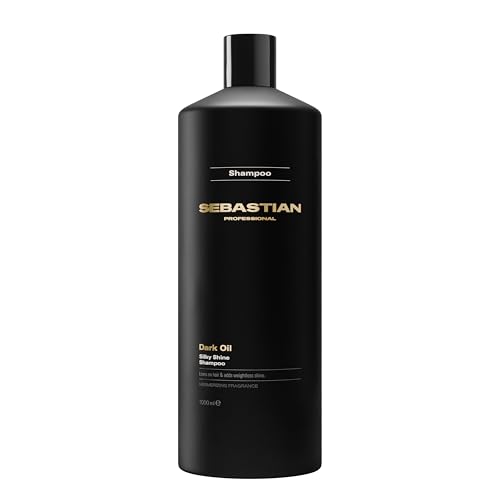 Sebastian Professional Dark Oil Silky Shine Shampoo - Revitalising Hair Shampoo - Shine for Dry & Frizzy Hair (1000ml)