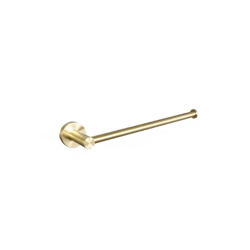 VVW&LIU Brushed Gold Stainless Steel Towel Bar Paper Holder Towel Rack Hook Soap Dish Toilet Brush Bathroom Hardware Accessories,Towe
