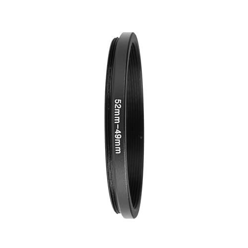 Image of 52-49mm Step-Down Ring Adapter, 52mm to 49mm Step Down Filter Ring for 52mm Lens Install 49mm ND CPL UV Camera Lens Filter(52mm-49mm)