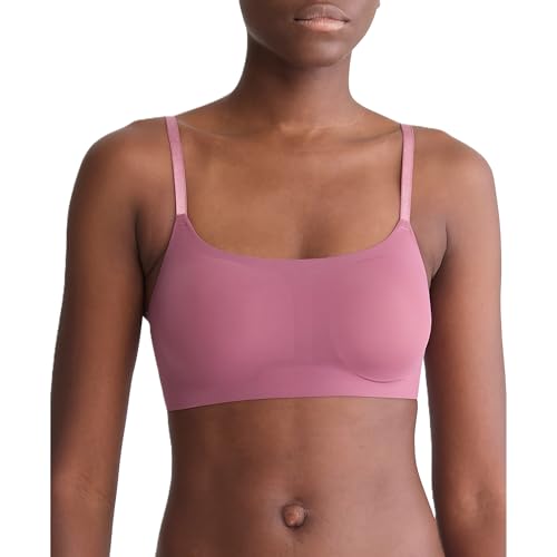 Image of Calvin Klein Women's Invisibles Comfort Seamless Adjustable Skinny Strap Bralette Bra