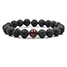 Bracelet Pierre VolcaniqueBracelet Élastique Créatif De Globe Oculaire De Tigre Rouge De Pierre Naturelle De 10Mm Hommes Et Femmes Style Européen Yoga Fitness Loisirs Amitié Parfum Diffuseur D'Hu