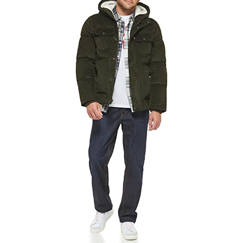 Image of Levi's Men's Performance Hooded Puffer Trucker Jacket (Regular & Big & Tall Sizes)
