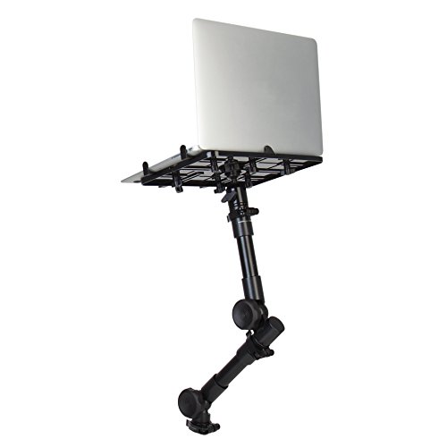 The Joy Factory MagConnect 高耐久デュアルアーム 車/トラックシートボルトマウント 11.75インチ-16.9インチタブレット&ノートパソコン用