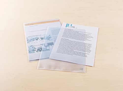 Fundas A4 Elba 400012935 transparentes con acabado granado para archivar documentos 2