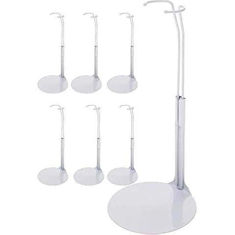 Doll Stand 2201 - White Doll Stand for 11" to 12" Small-Waisted Fashion Dolls, 6-Pack Cover