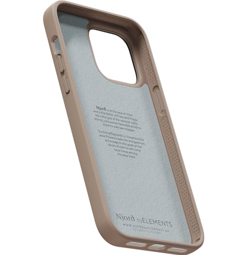 Coque iPhone 14 Pro Njord Byelements anti-choc texturée Noir Sable - 7