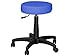 Taburete plástico skay ajustable, azul, para Studio Medico, dentista, podologo, esteticista.