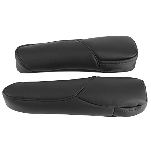 Deror Asiento De Cuero De Microfibra, Reposabrazos, Manija, Decoración, Ajuste Para Honda CRV 2007-2009(Negro)