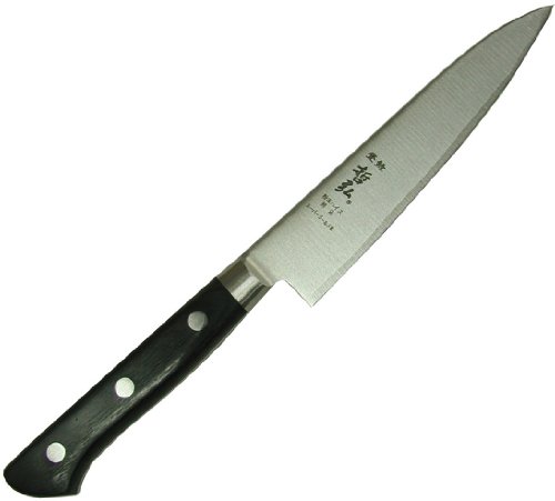 ???? Kiryu Kogyo Tetsuhiro Powdered High Speed Knife, Super Gold II Petty 4.7 inches (120 mm)