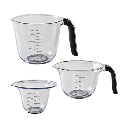 KitchenAid KQ298OSOBA Gourmet Set of 3 Measuring Jugs,...