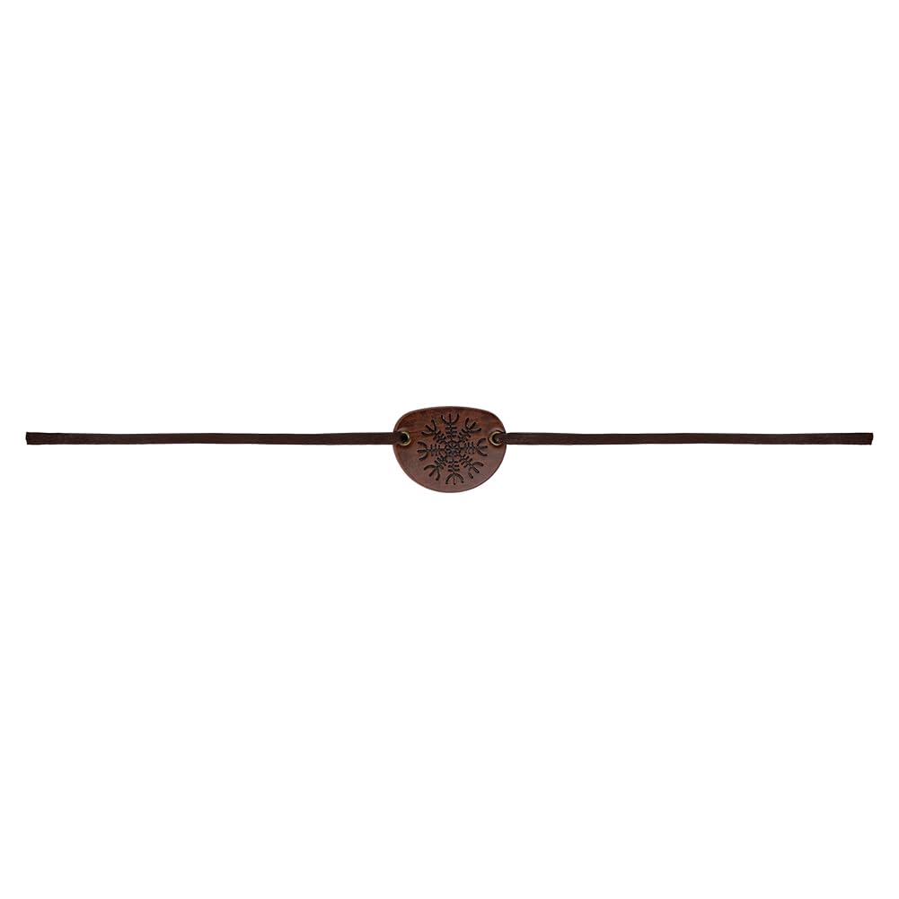 IBLUELOVER Pirate Eye Patch Medieval Eye Cover Adjustable Pirate Captain Fancy Dress PU Leather Patch for Halloween Costume Prop Carnival Role Play - Image 5