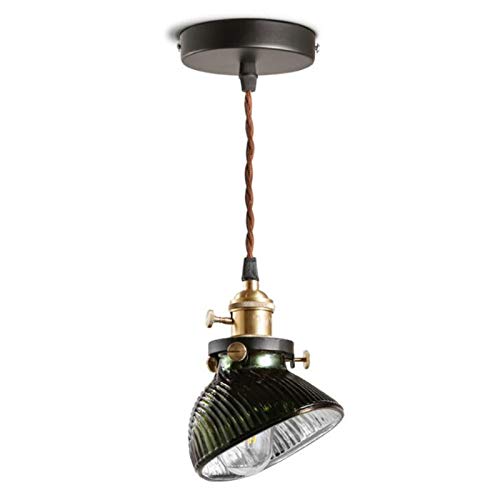 Suspension en verre nordique luminaire rétro à éclairage chaleureux pour salle à manger