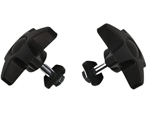 Np Cosen Pentagram Knob, Replacement Arm Adjustment Knobs For Rollator, Knob For Adjustable Height Arm, Screw With Knob -1Pair(2Pcs), Black #TOP3