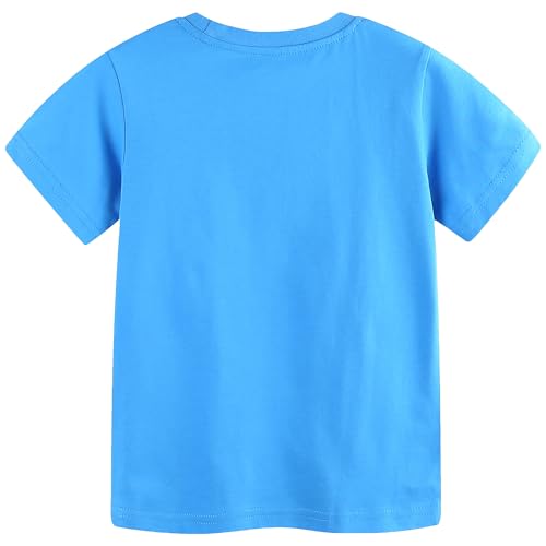 Image of AIWUHE Toddler T Shirts Cotton Summer Tshirts Boys Girls Short Sleeve Tee Tops Casual Graphic Clothes Crew Neck Shirts 2-6Y