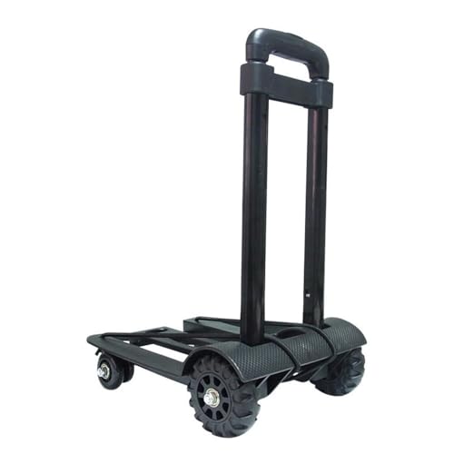 Carretilla plegable con 4 ruedas giratorias ligera y portátil miniatura 3
