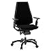 Produktbild hjh OFFICE 652850 Profi Bürostuhl GENIDIA Black Stoff/Velours Schwarz Chefsessel ergonomisch, Rückenlehne höhenverstellbar