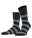 Produktbild FALKE Unisex Socken Run U SO Baumwolle gemustert 1 Paar, Schwarz (Black 3000) - Streifen, 37-38