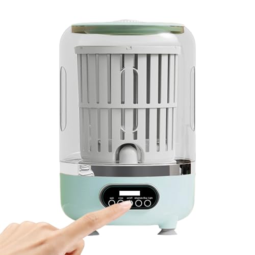 Mendoule 携帯用洗濯機 下着専用 | 3L 充電式 回転バスケット付き - パンツ ウォッシャー ポータブル,Tシャツ・下着・ベビー服・ペット用寝具・靴下・宿舍・ホテル・キャンピングカー用